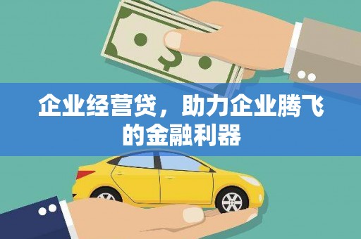 松北企业经营贷，助力企业腾飞的金融利器