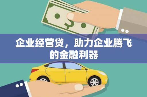 肥乡企业经营贷，助力企业腾飞的金融利器