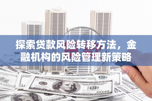 柳营探索贷款风险转移方法，金融机构的风险管理新策略