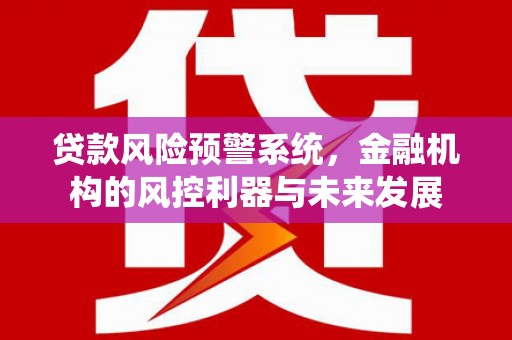 旬阳贷款风险预警系统，金融机构的风控利器与未来发展