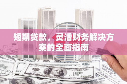 张掖短期贷款，灵活财务解决方案的全面指南