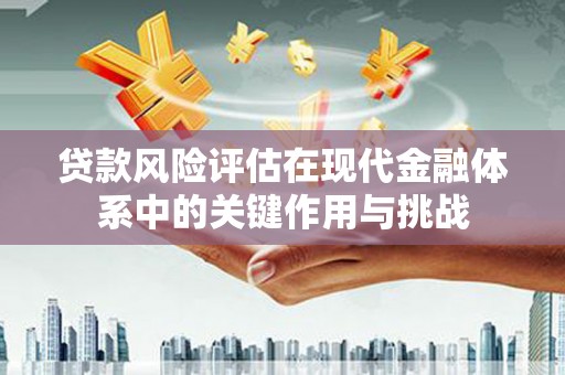枞阳贷款风险评估在现代金融体系中的关键作用与挑战