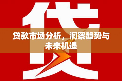 红原贷款市场分析，洞察趋势与未来机遇