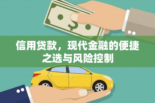 那玛夏信用贷款，现代金融的便捷之选与风险控制