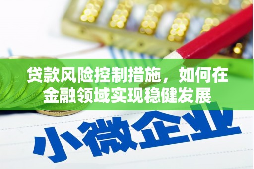 武隆贷款风险控制措施，如何在金融领域实现稳健发展