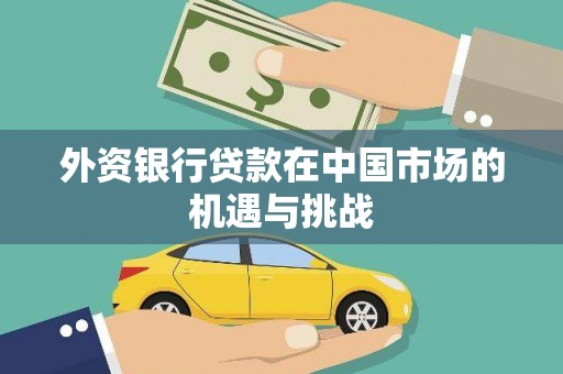 泰来外资银行贷款在中国市场的机遇与挑战