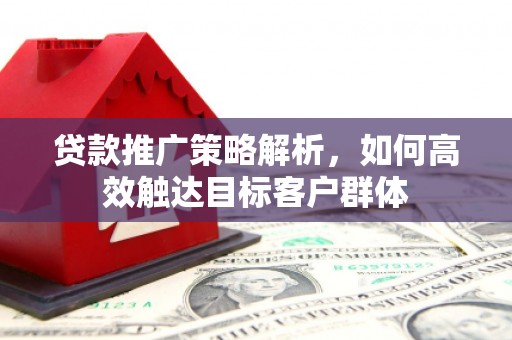 会理贷款推广策略解析，如何高效触达目标客户群体