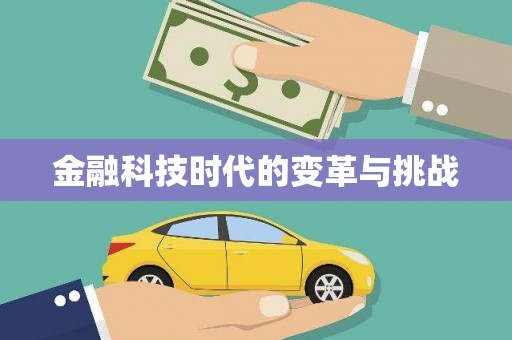 金水金融科技时代的变革与挑战