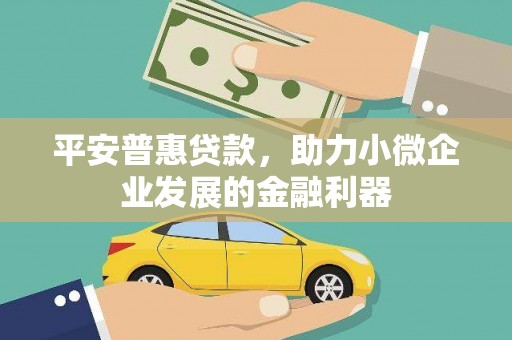 崇左平安普惠贷款，助力小微企业发展的金融利器