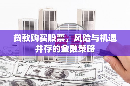 聂荣贷款购买股票，风险与机遇并存的金融策略